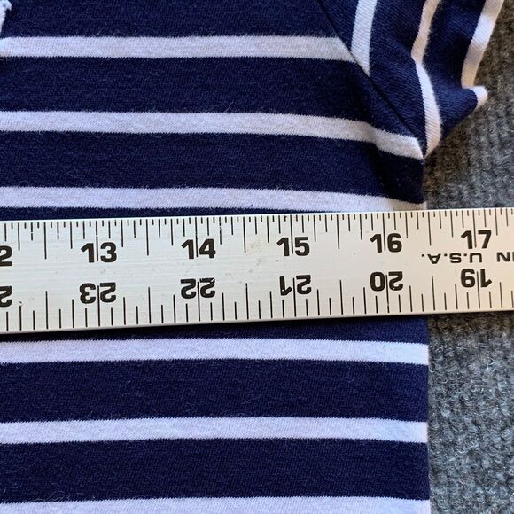 Polo Ralph Lauren Girls T- Shirt Knit Dress Size M Navy White Stripe Short Sleev - Picture 11 of 14